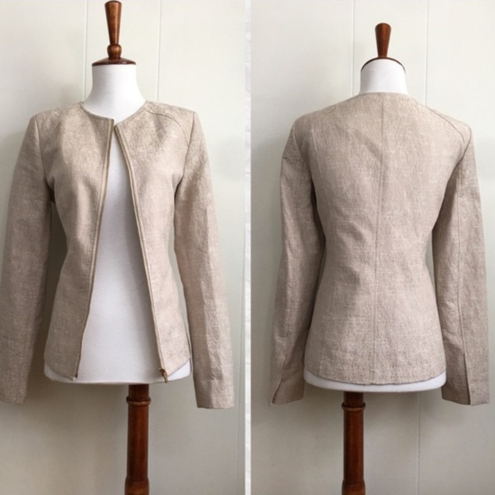 Calvin Klein Long Sleeve Zip Up Blazer Jacket
